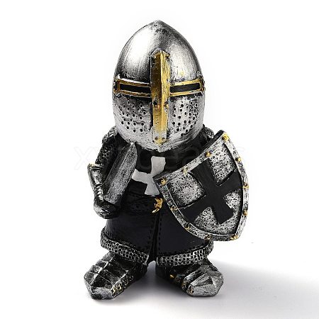 Resin Knight Guard Home Display Decorations DJEW-B003-03-1