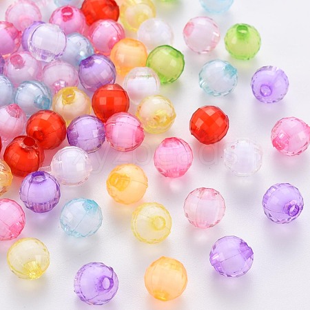 Transparent Acrylic Beads TACR-S152-21E-1