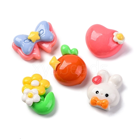 Cartoon Opaque Resin Decoden Cabochons CRES-M038-12-1