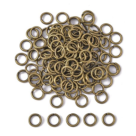 Open Jump Rings Brass Jump Rings JRC7MM-AB-1