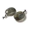 Natural Labradorite Pendants G-Z055-03P-03-2