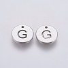 Non-Tarnish 304 Stainless Steel Charms STAS-P225-104P-07-1