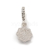 Alloy Rhinestone European Dangle Charms PALLOY-I218-21P-2