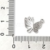 Brass Micro Pave Clear Cubic Zirconia Charms KK-G503-38P-3