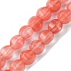 Cherry Quartz Glass Beads Strands G-H023-A10-01-1