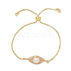 Natural Cultured Freshwater Pearl Slider Bracelets BJEW-JB11215-1