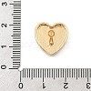 Brass Micro Pave Cubic Zirconia Slide Charms ZIRC-I068-24G-01-3