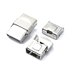 Non-Tarnish 201 Stainless Steel Watch Band Clasps STAS-C089-05C-P-2