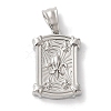 Non-Tarnish 304 Stainless Steel Pendants STAS-Z075-11P-1