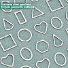 32Pcs 8 Style 304 Stainless Steel Linking Rings STAS-UN0020-52P-4