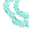 Spray Painted Transparent Glass Beads Strands GLAA-P060-01A-08-3