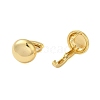 Flat Round Brass Hoop Earrings for Women KK-B089-36G-2