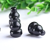 Natural Obsidian Healing Gourd Figurines PW-WG86779-01-3