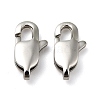 304 Stainless Steel Lobster Claw Clasps X-STAS-K13-1
