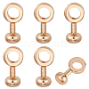 6Pcs Brass Zipper Insert Buckles KK-CY0001-04G-7