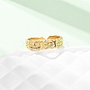 304 Stainless Steel Open Cuff Rings for Women RJEW-K309-14G-2