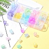 9 Colors Transparent Acrylic Beads Caps OACR-FS0001-72-8