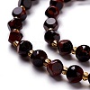 Natural Red Tiger Eye Beads Strand G-M367-19C-3