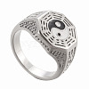 Men's Titanium Steel Finger Rings STAS-H102-AS-12-2