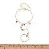 Brass Micro Pave Cubic Zirconia Mittens Bracelets BJEW-C156-01G-02-5