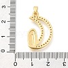 Brass Micro Pave Cubic Zirconia Pendants KK-S049-20G-01-3