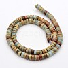 Flat Round/Disc Synthetic Aqua Terra Jasper Beads Strands G-N0160-02-3x6-3