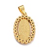 Brass Micro Pave Colorful Cubic Zirconia Pendants ZIRC-A021-41G-3