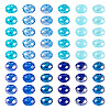 60Pcs 12 Colors Blue Color Theme Glass European Beads GPDL-TA0001-10-1