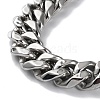 304 Stainless Steel Cuban Link Chain Necklaces NJEW-P288-13P-3