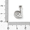 Brass Micro Pave Cubic Zirconia Pendants KK-A300-02P-B-3