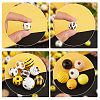   14 Styles Painted & Unfinished Natural Wood Beads WOOD-PH0002-43-4
