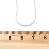 Brass Round Snake Chain Necklace Making MAK-T006-11B-S-4