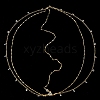 Alloy with Rhinestone Hair Chain DIY-WH20058-11G-6
