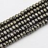 Rondelle Non-magnetic Synthetic Hematite Beads Strands G-D617-21A-1