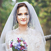 Nylon Mesh Bridal Veils with Hair Comb AJEW-WH0258-993-6