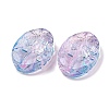 555Pcs Transparent Two Tone Acrylic Beads MACR-K359-25B-2