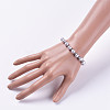 Glass Pearl Beads Stretch Bracelets BJEW-JB04758-02-4