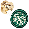 Wax Seal Brass Stamp Head AJEW-WH0130-935-1