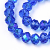 Electroplate Glass Beads Strands X1-EGLA-A034-T6mm-L26-2