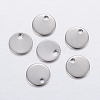 Tarnish Resistant 304 Stainless Steel Stamping Blank Tag Pendants X-STAS-P198-68C-1