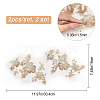 Gorgecraft 2 Sets Flower Polyster Embroidery Ornaments Accessories DIY-GF0005-70D-2