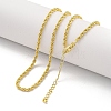 Brass Wheat Chain Necklaces for Women NJEW-G084-23LG-1