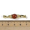 Natural Carnelian with Brass Fold Over Clasps G-G141-03G-04-3