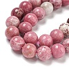 Natural Rhodonite Beads Strands G-P544-A02-03-4