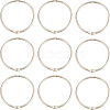 30Pcs Stainless Steel Loose Leaf Book Binder Hinged Rings FIND-BBC0002-24-1