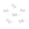 6Pcs 925 Sterling Silver Hollow Initial Beads STER-TA0001-53X-2