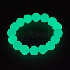 Synthetic Luminous Stone Beaded Stretch Bracelet BJEW-P203-8mm-01B-3