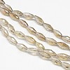 Electroplate Crystal Glass Rice Beads Strands EGLA-F042-A11-2