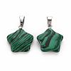 Star Dyed Synthetic Malachite Pendants X-G-Q367-02-2