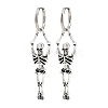 Alloy Skeleton Hoop Earrings EJEW-Z132-01AS-4